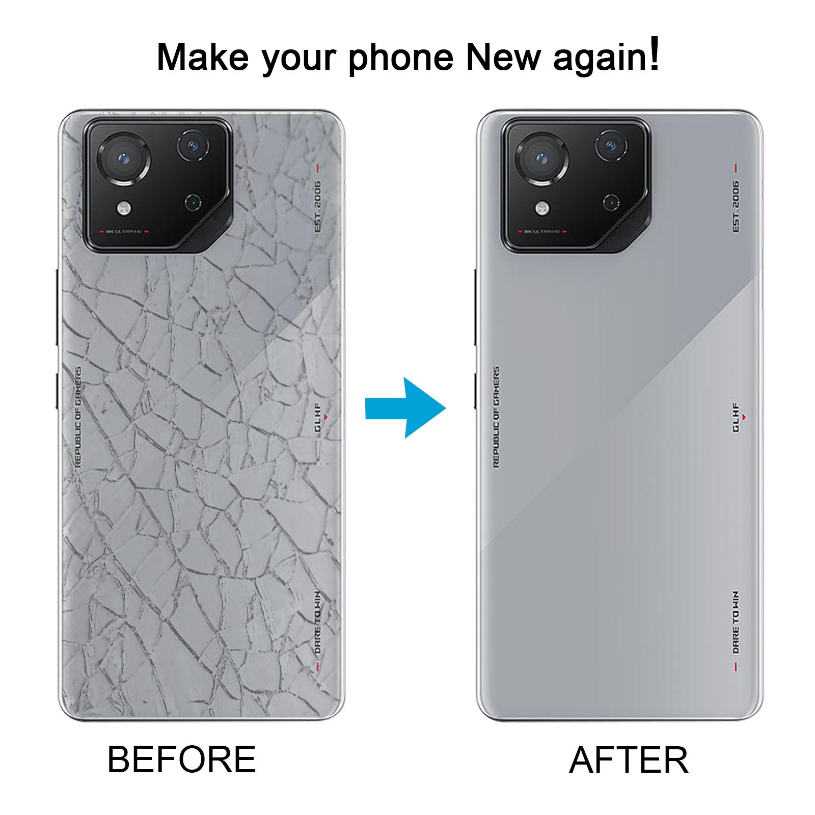 Asus ROG Phone 8 Gray Back Cover Replacement - Image 5