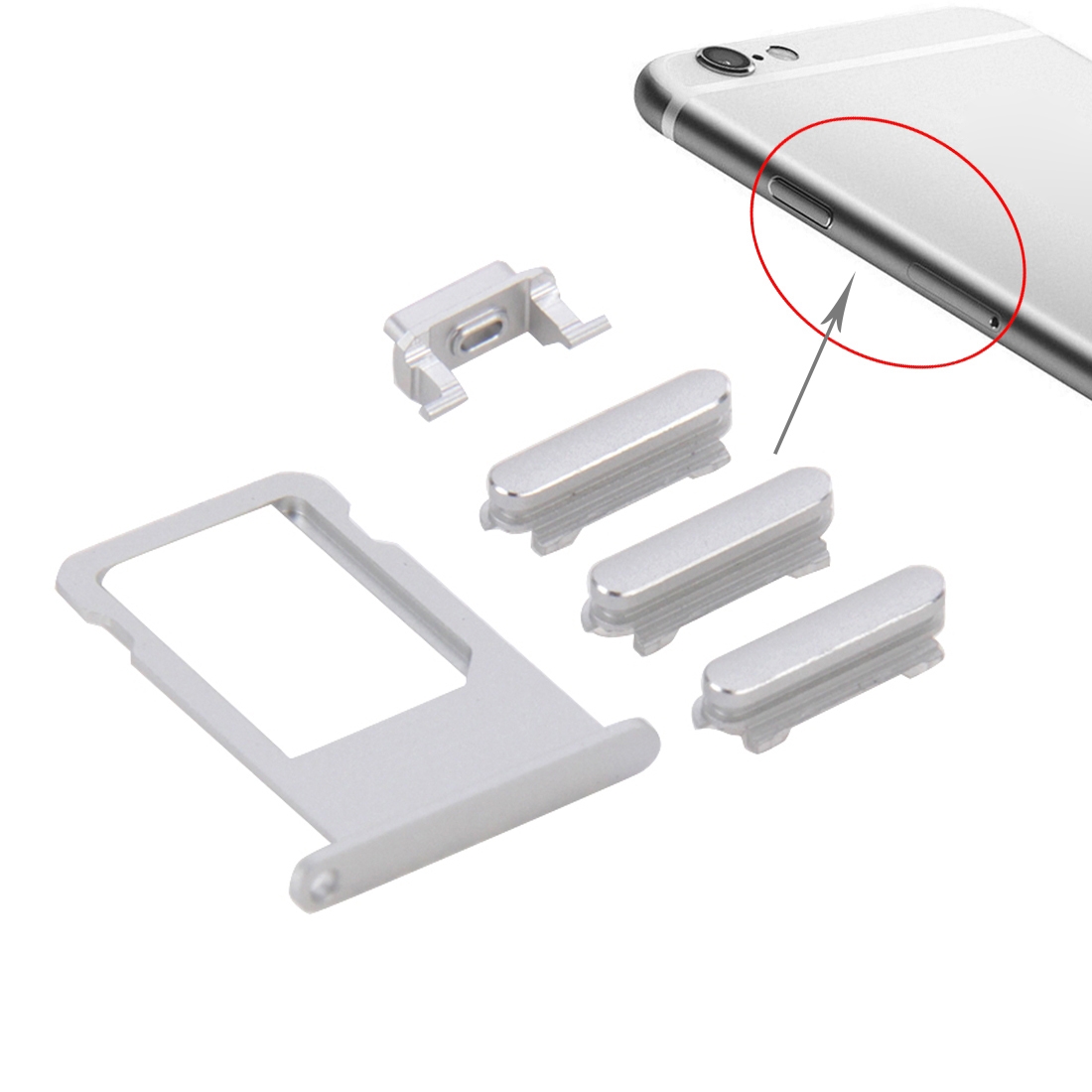 iPhone 6s Plus Silver SIM Card Tray Replacement - Image 2