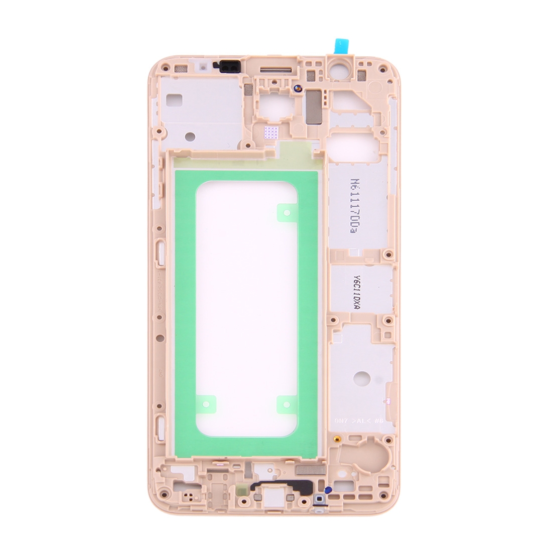 Samsung Galaxy On7 G6100 Gold Middle Frame Bezel Replacement - Image 2