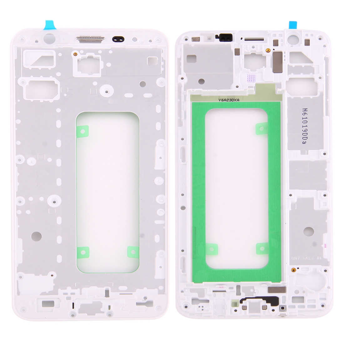 Samsung Galaxy On7 G6100 middle frame bezel white