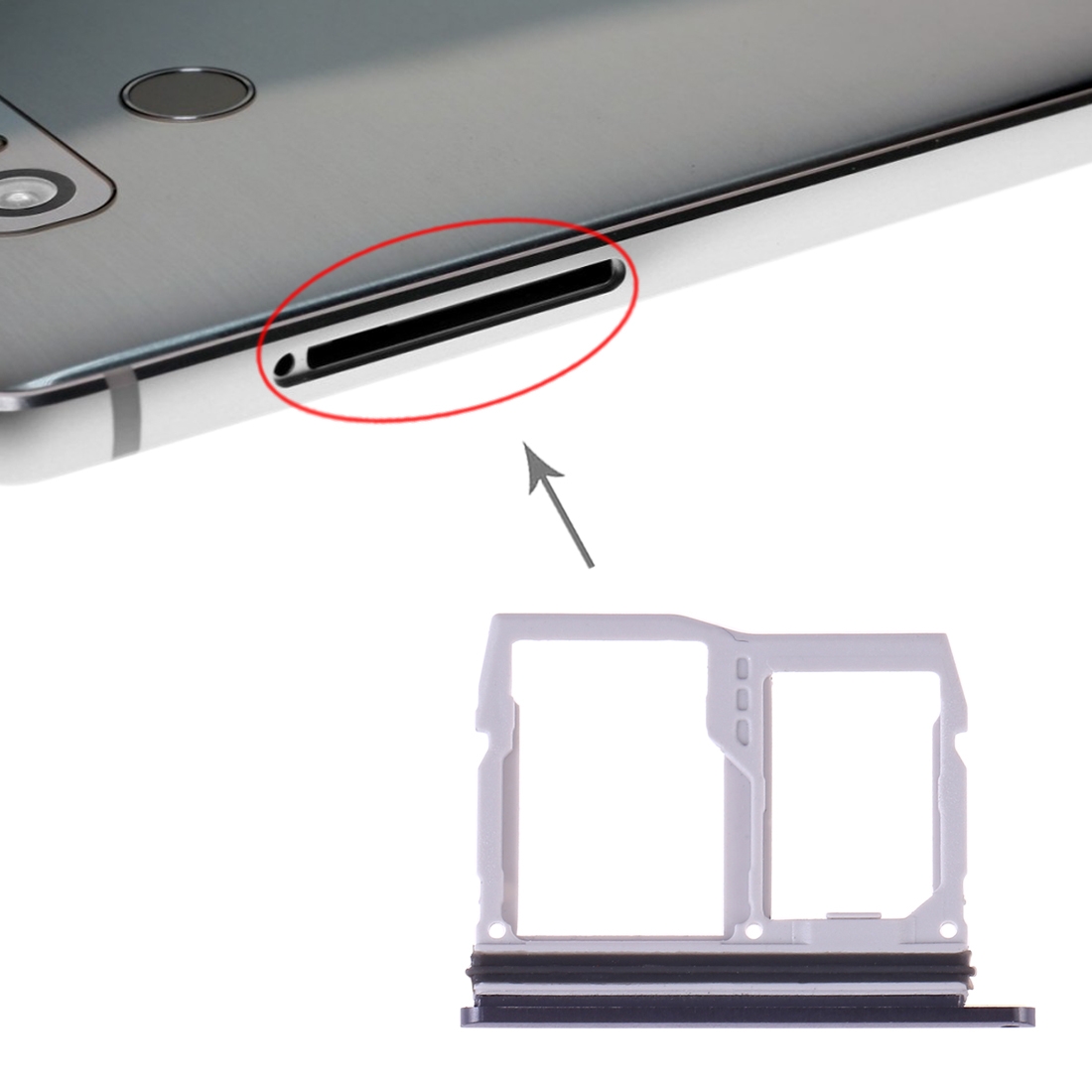 LG G6 Black SIM Card Tray Replacement - Image 4