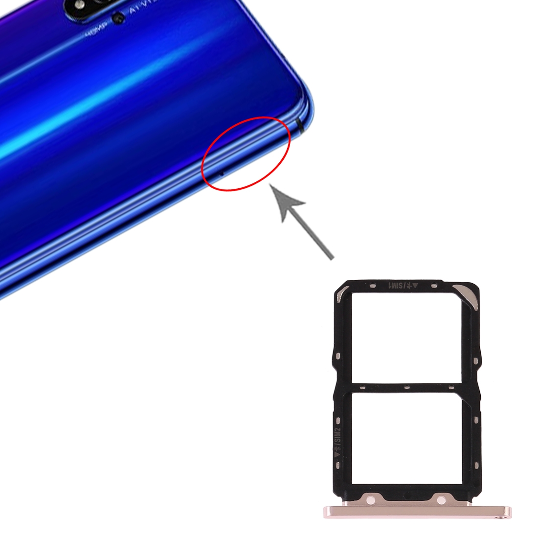 Huawei Honor 20 Gold SIM Card Tray Replacement - Image 4