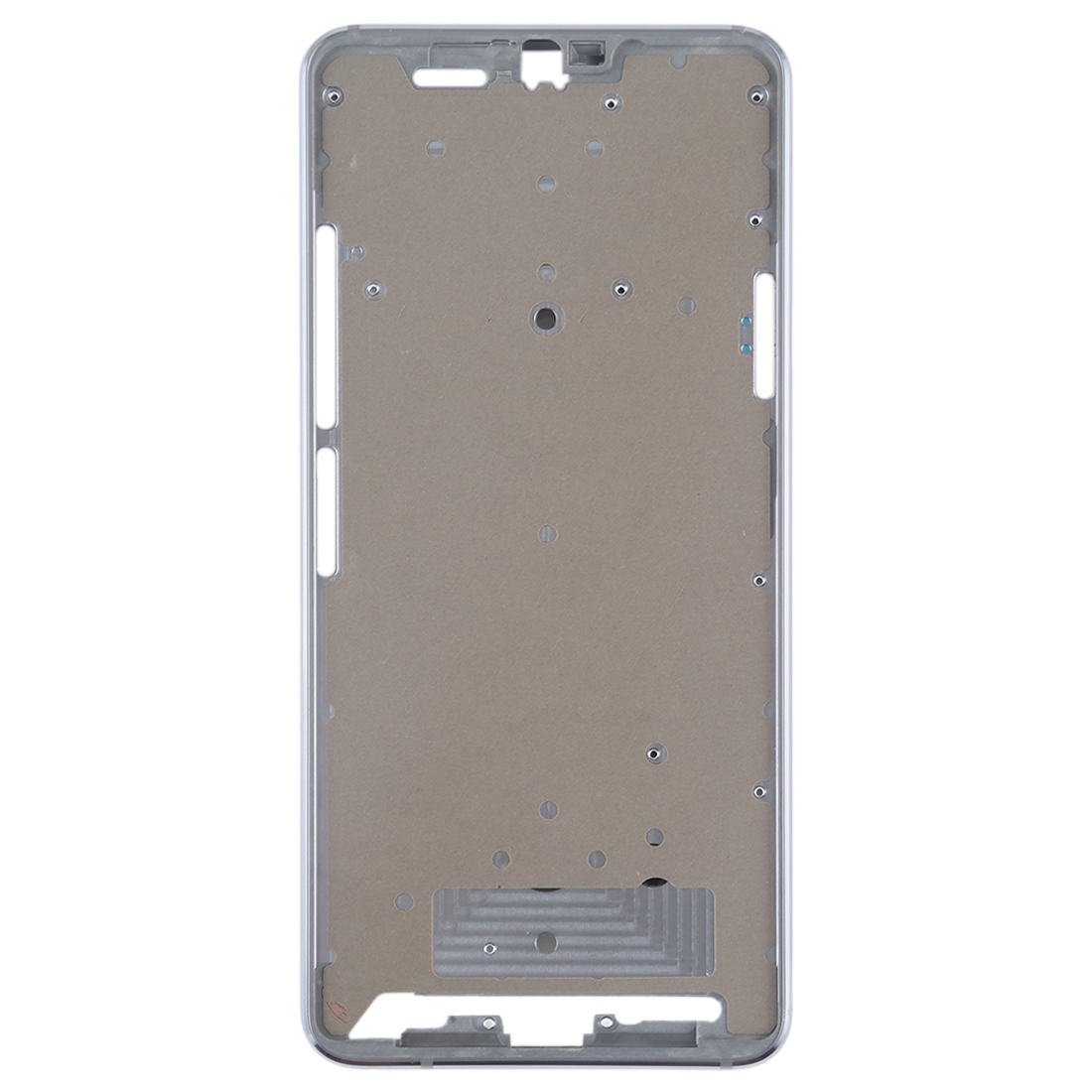 LG G7 ThinQ Silver Front Housing LCD Frame Bezel Replacement - Image 2