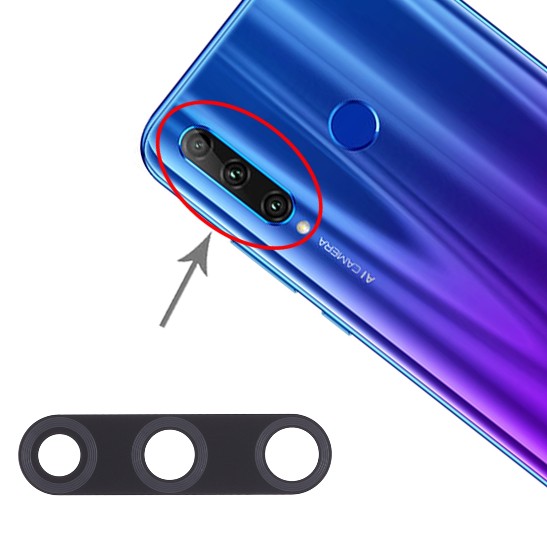 Huawei Honor 20i Back Camera Lens Replacement - Image 4
