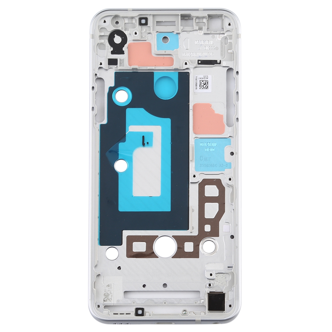 LG Q7 front housing frame silver replacement