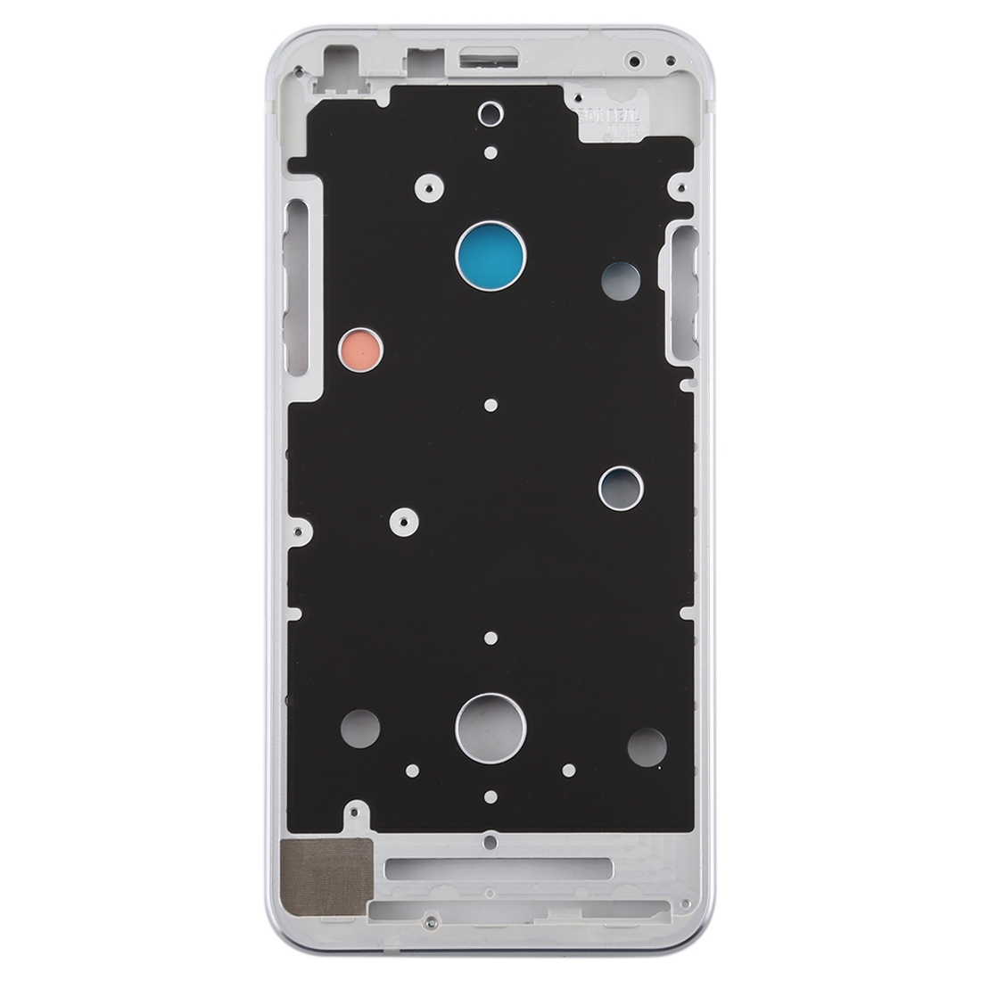 LG Q7 Silver Front Housing Frame Replacement - Image 2