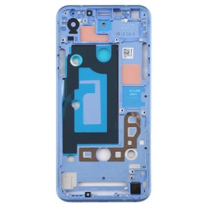 LG Q7 front housing bezel plate baby blue