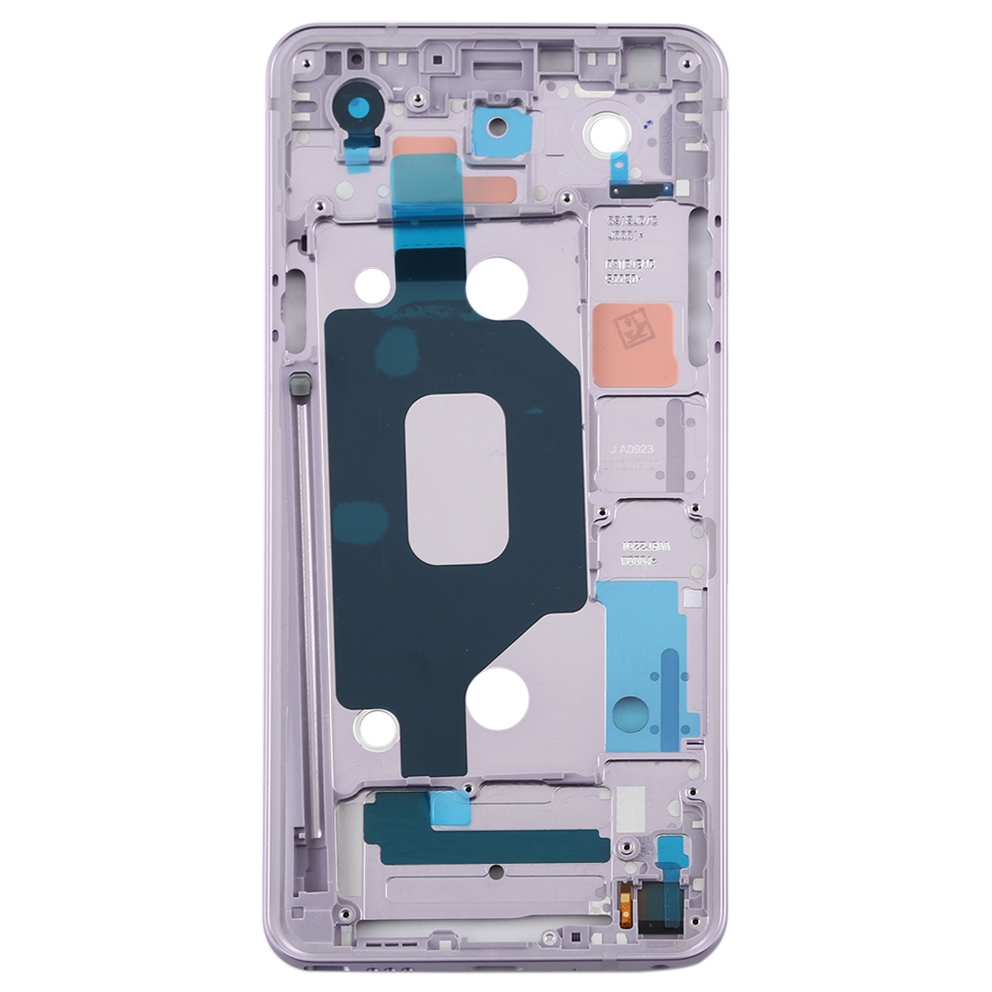 LG Q Stylo 4 front housing frame purple