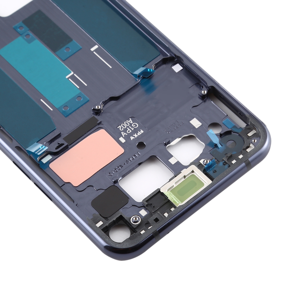 LG Q70 Black Front Housing LCD Frame Bezel Plate Replacement - Image 3