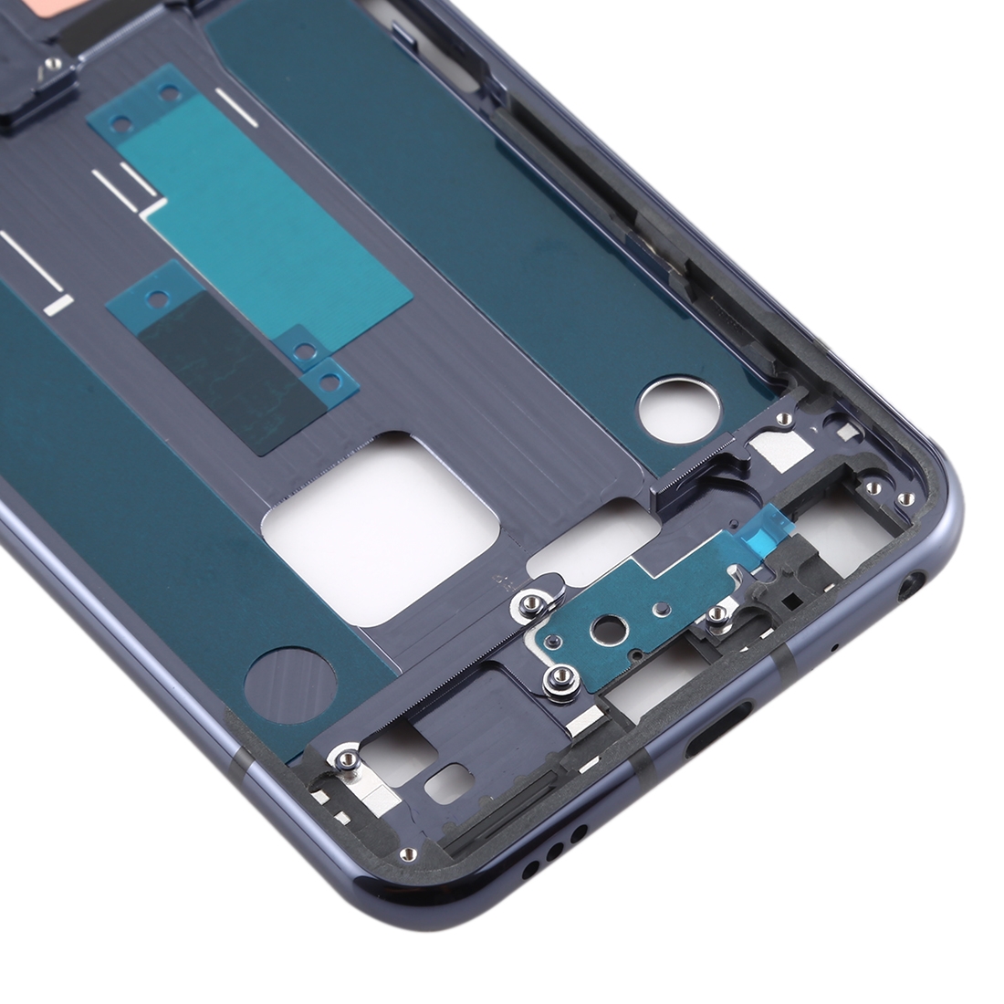 LG Q70 Black Front Housing LCD Frame Bezel Plate Replacement - Image 4