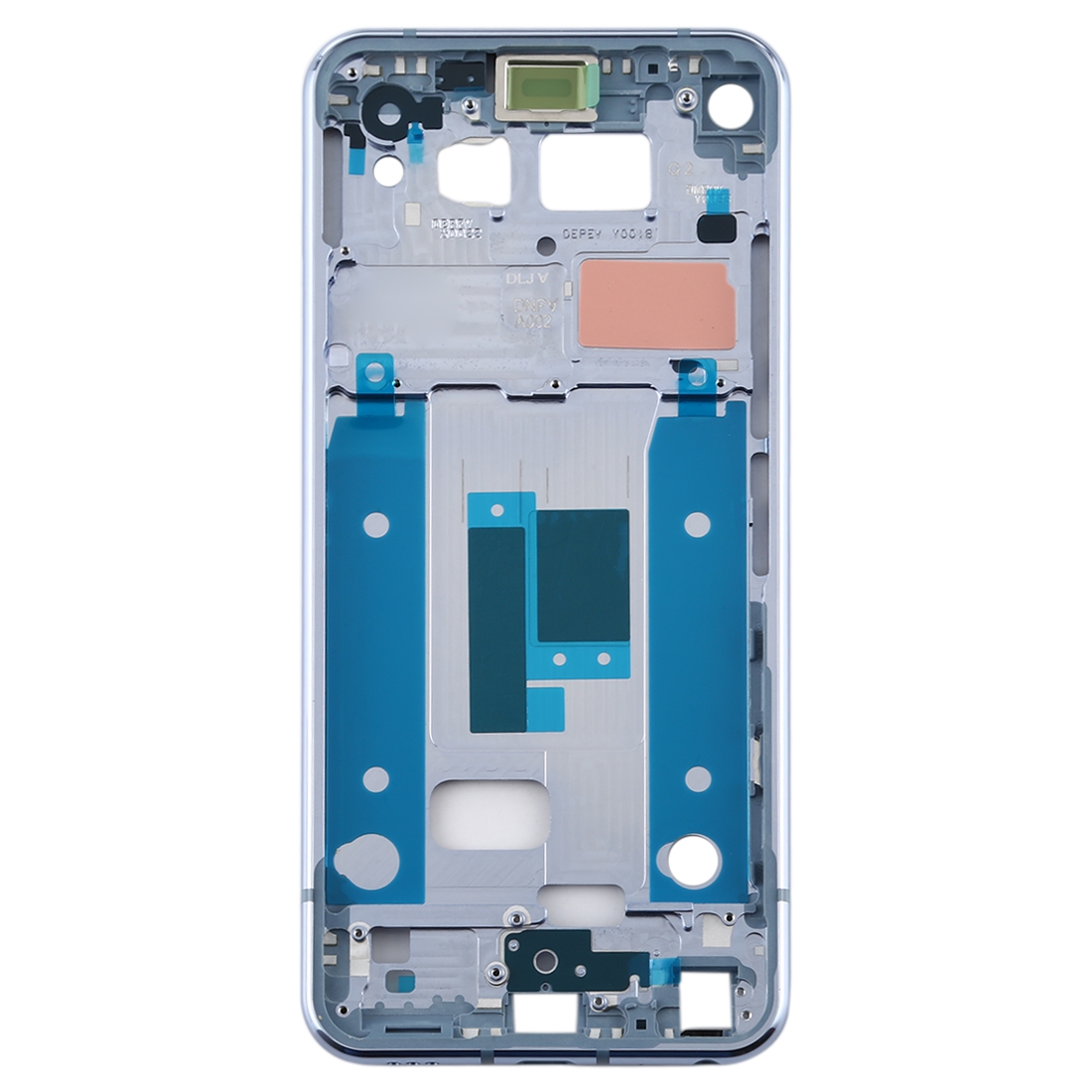 LG Q70 front housing bezel baby blue