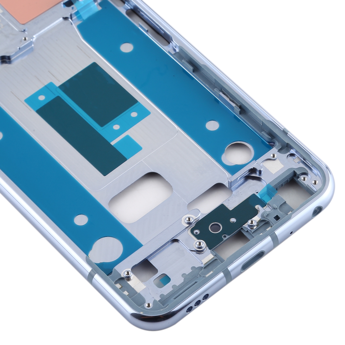 LG Q70 Baby Blue Front Housing LCD Frame Bezel Replacement - Image 4
