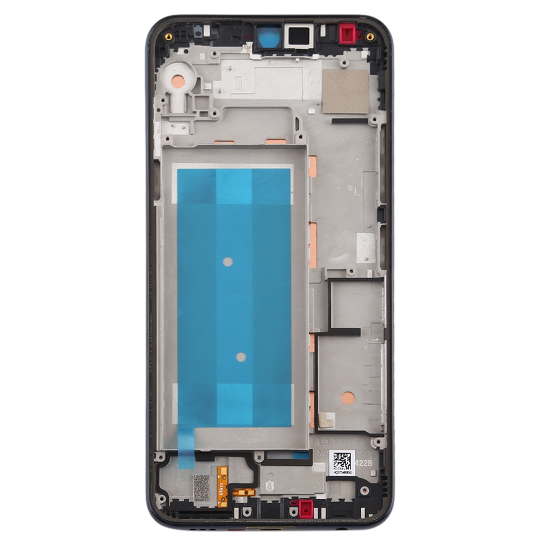 LG K50 front housing bezel black replacement