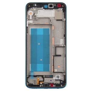 LG K50 front housing LCD frame blue