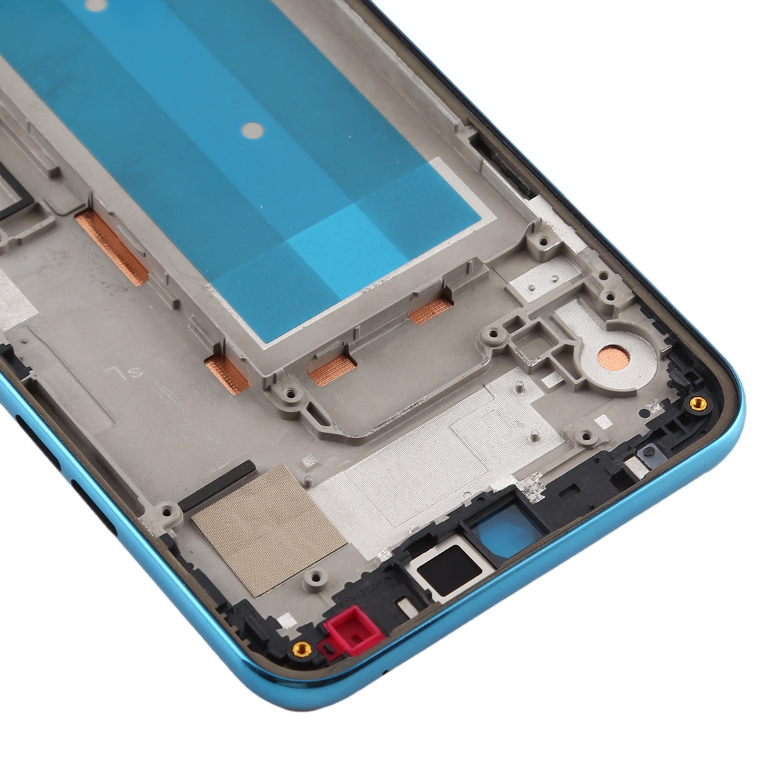LG K50 Blue Front Housing LCD Frame Bezel Plate Replacement - Image 3
