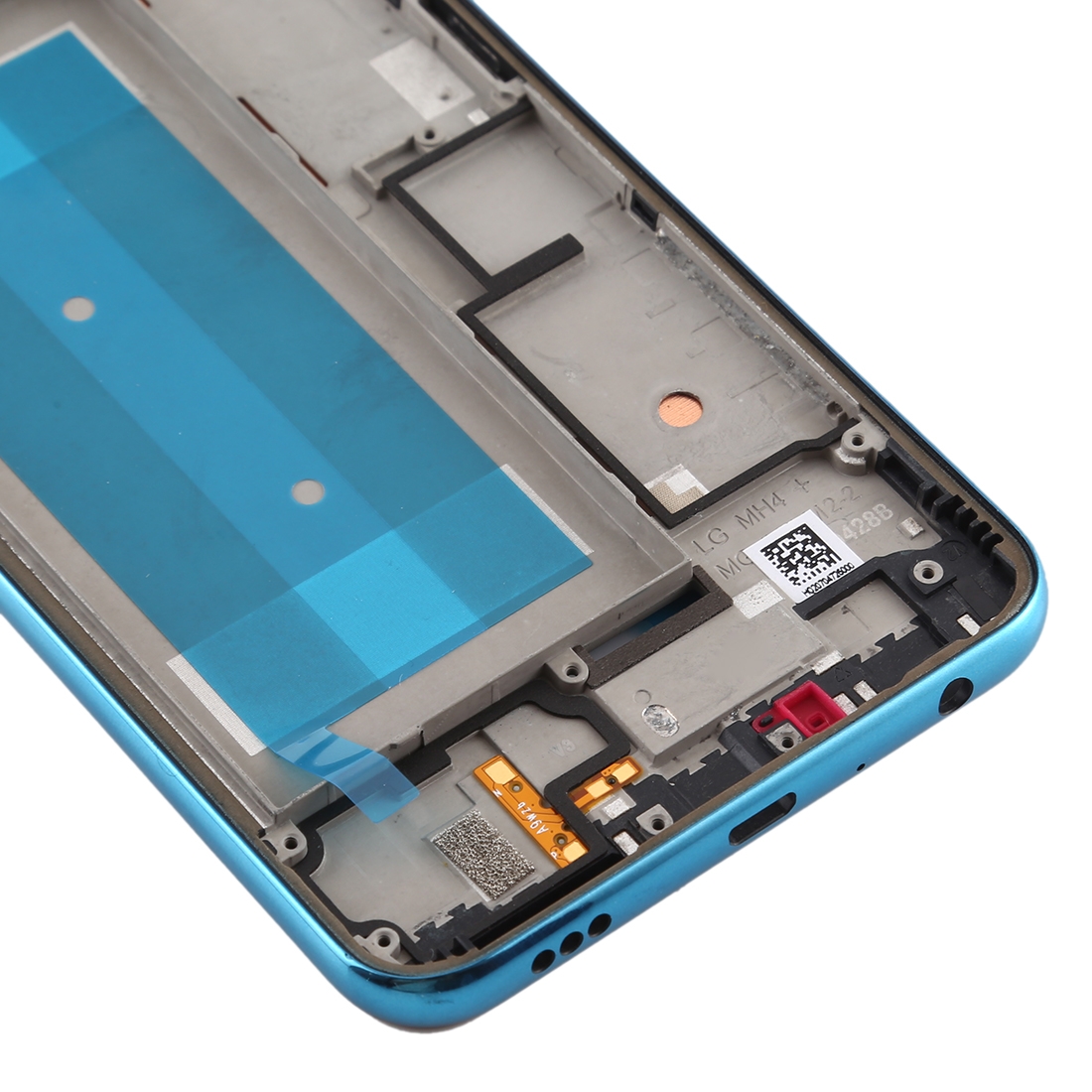LG K50 Blue Front Housing LCD Frame Bezel Plate Replacement - Image 4