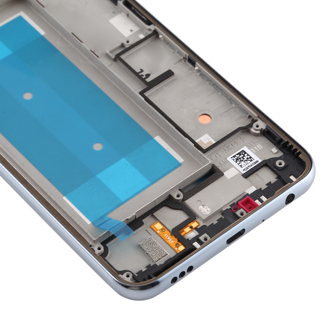 LG K50 Silver Front Housing LCD Frame Replacement - Image 4