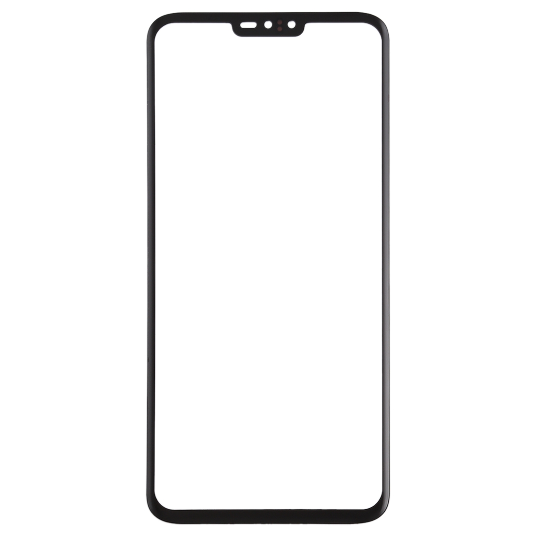 LG V40 ThinQ Black Front Screen Outer Glass Lens Replacement - Image 2