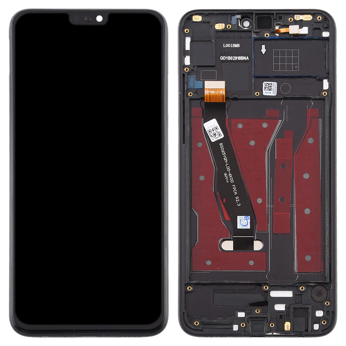 Huawei Honor 8X Black LCD Screen Replacement - Image 2