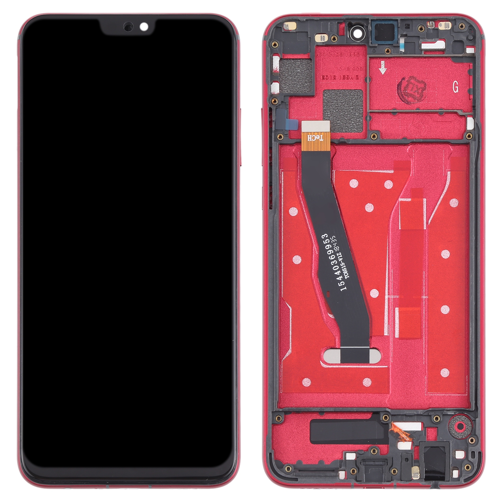 Huawei Honor 8X Red LCD Screen Replacement - Image 2