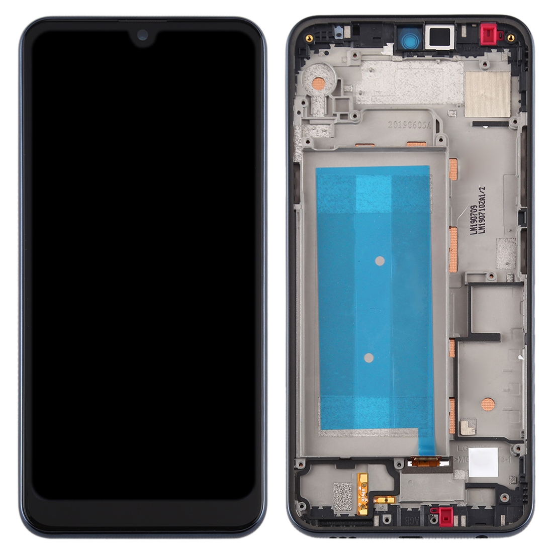 LG Q60 Black LCD Screen and Digitizer Replacement - Image 2