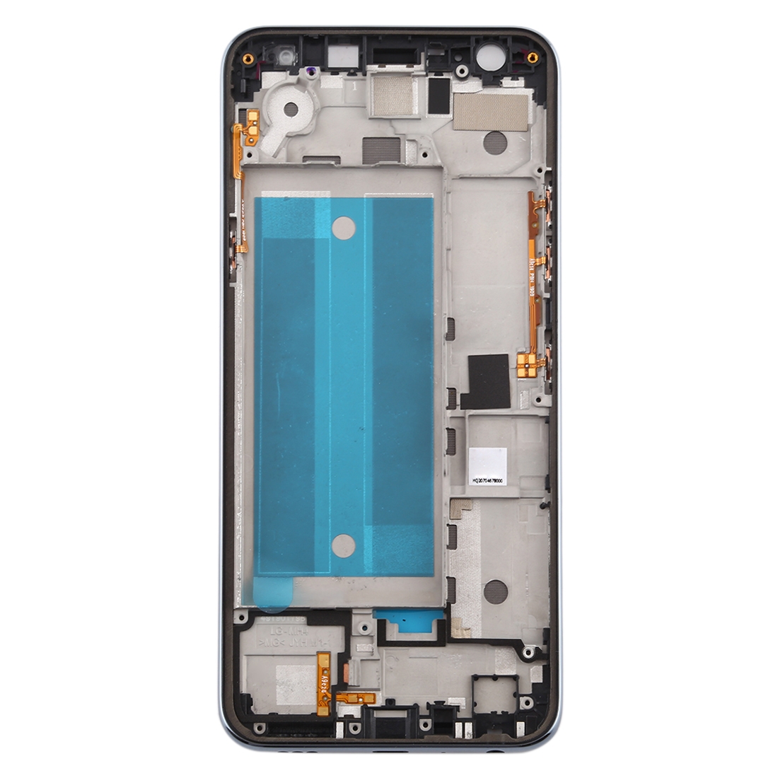 LG K40 front housing LCD frame bezel silver