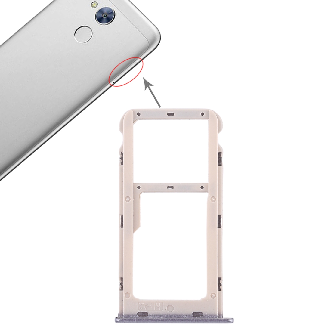 Huawei Honor 6A Grey SIM Card Tray Replacement - Image 5