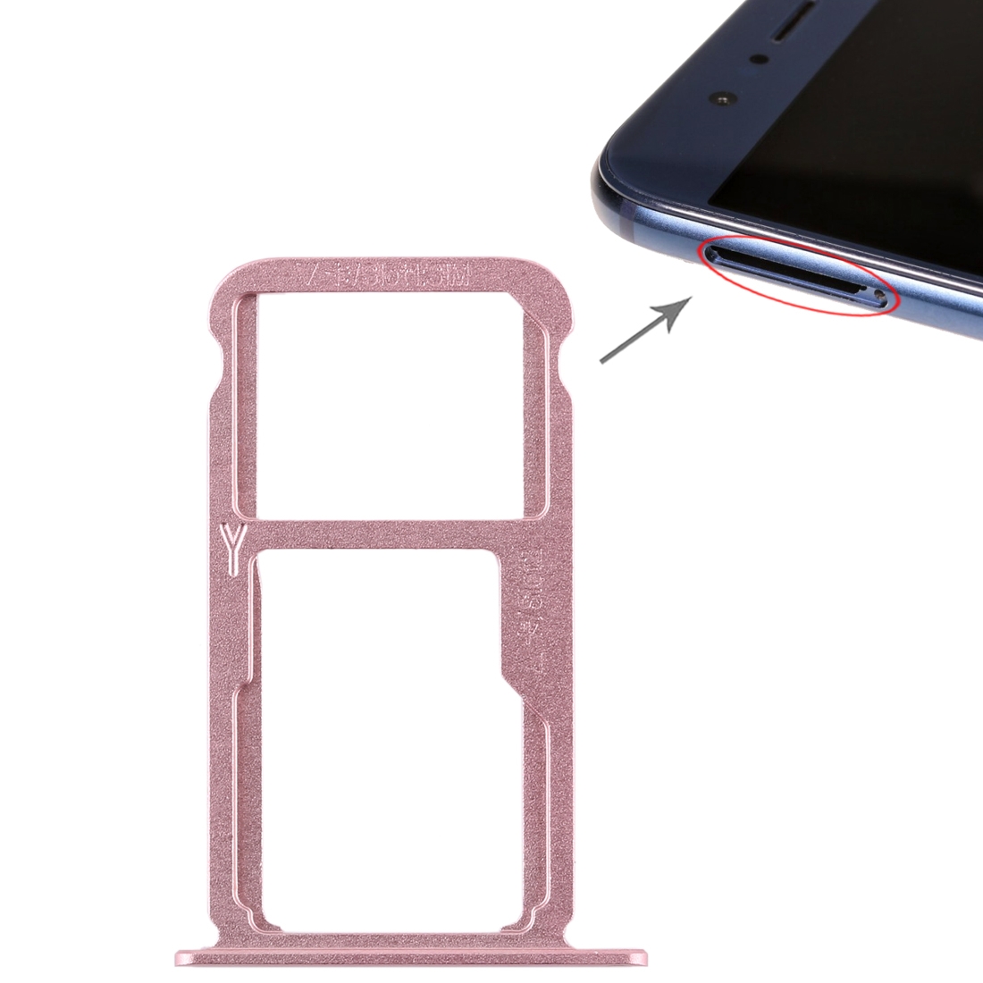 Huawei Honor 8 Pink SIM Card Tray Replacement - Image 5
