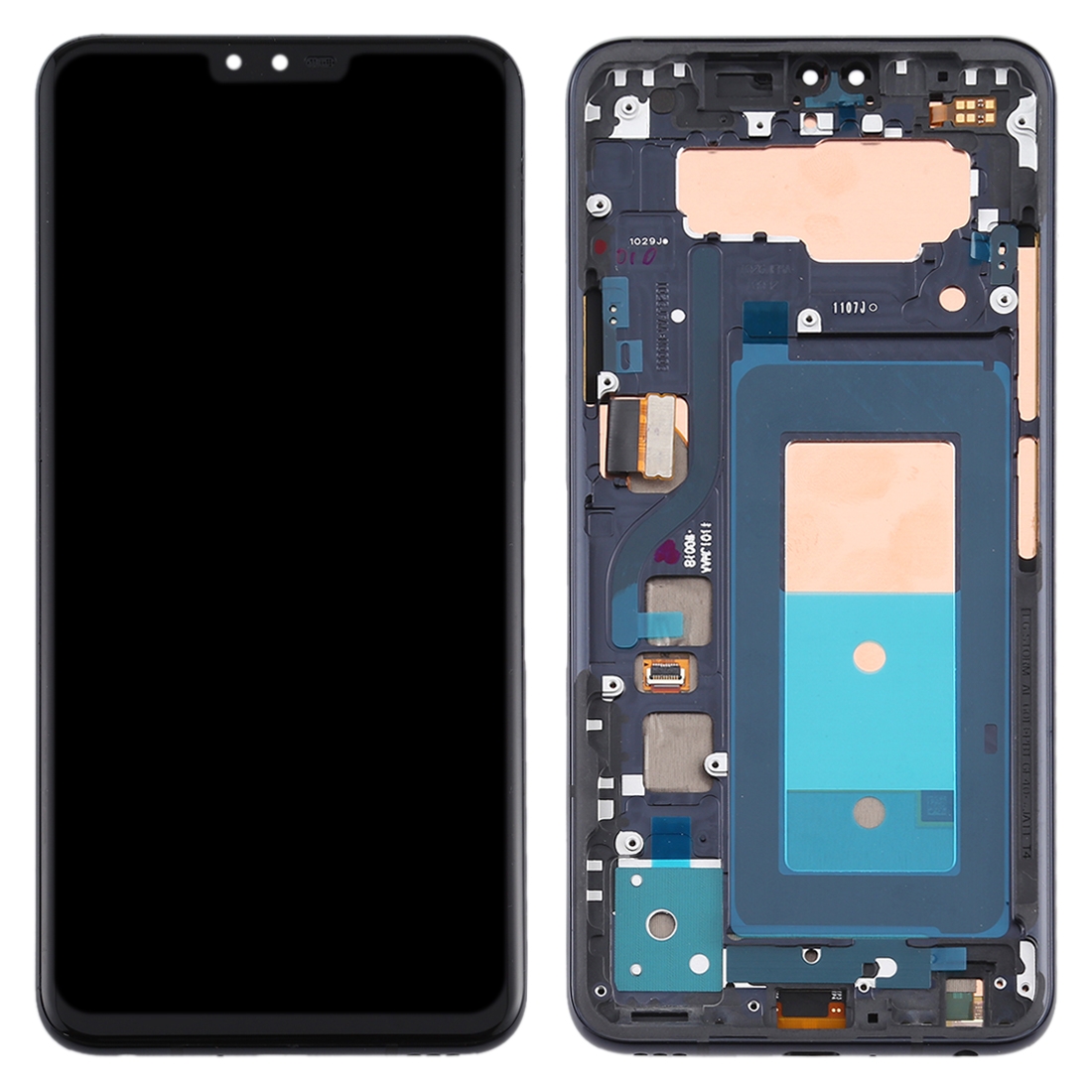 LG V40 ThinQ Black LCD Screen Replacement - Image 2