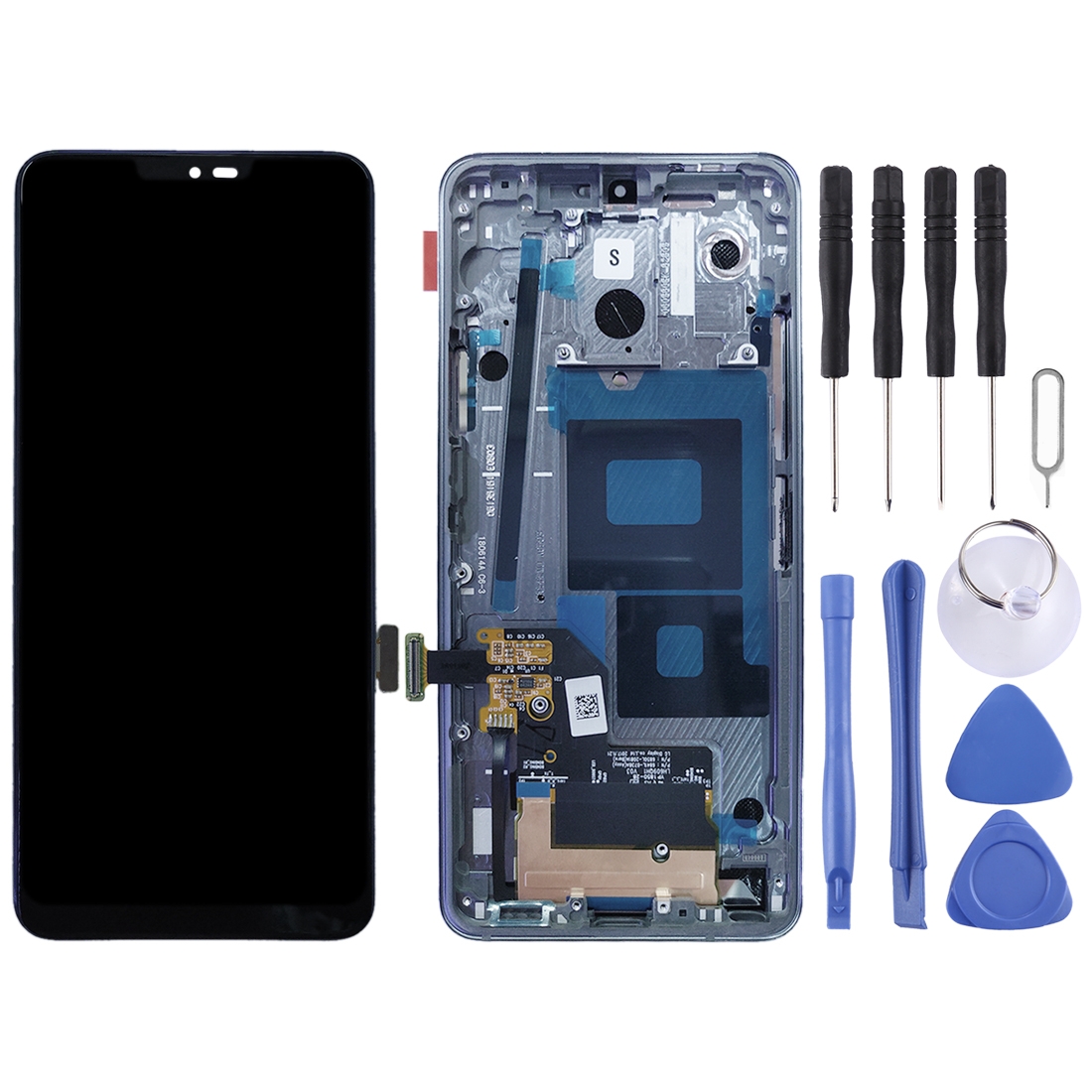 LG G7 ThinQ LCD screen replacement silver