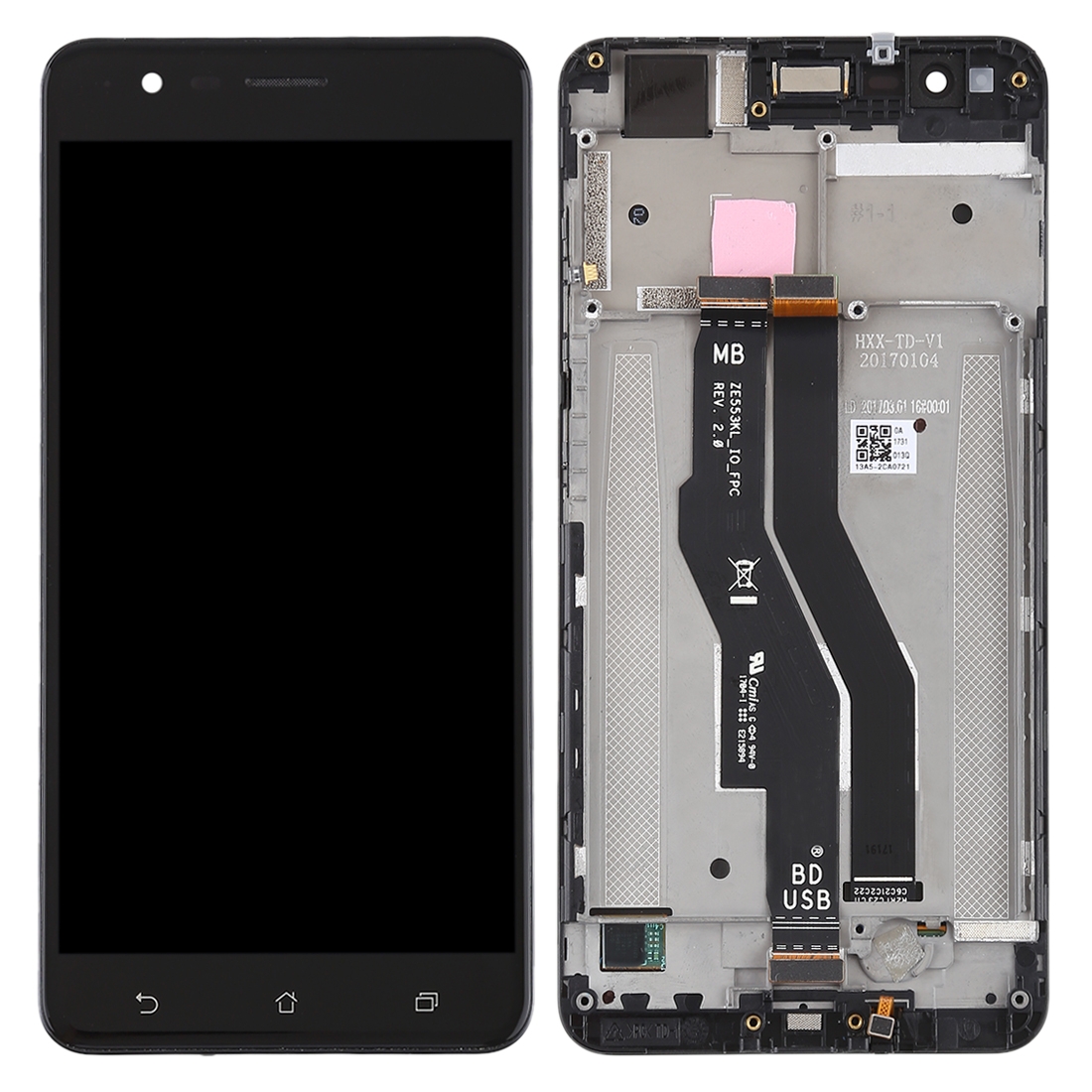 Asus Zenfone 3 Zoom ZE553KL Black LCD Screen Replacement - Image 2