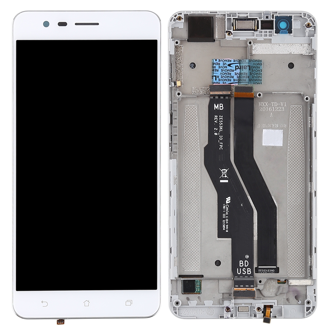 Asus Zenfone 3 Zoom ZE553KL White LCD Screen Replacement - Image 2