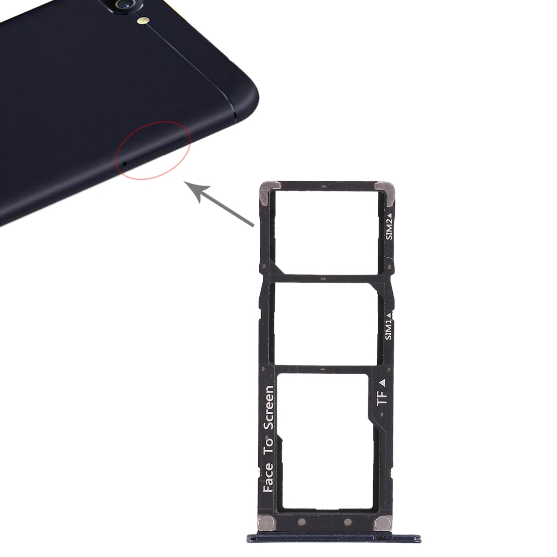 Asus ZenFone 4 Max ZC520KL Blue SIM Card Tray Replacement - Image 5