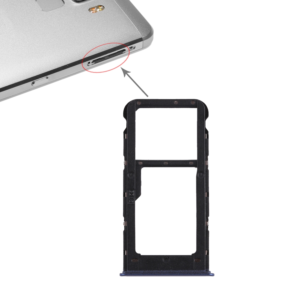 Huawei Honor 7S Blue SIM Card Tray Replacement - Image 4