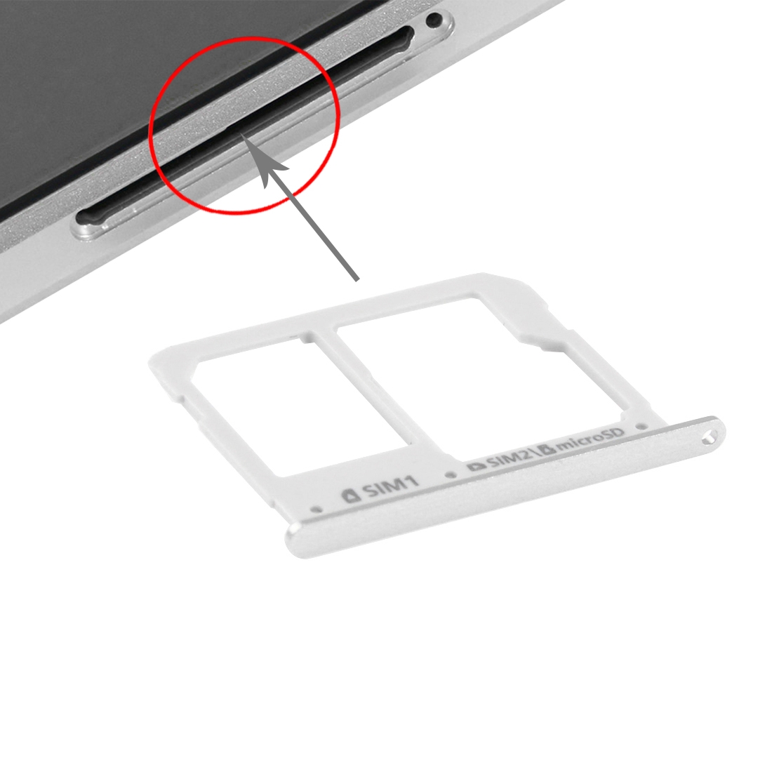 Samsung A3 A3100 SIM Card Tray Replacement - Image 4