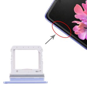 Samsung Galaxy Z Flip F700 SIM card tray blue