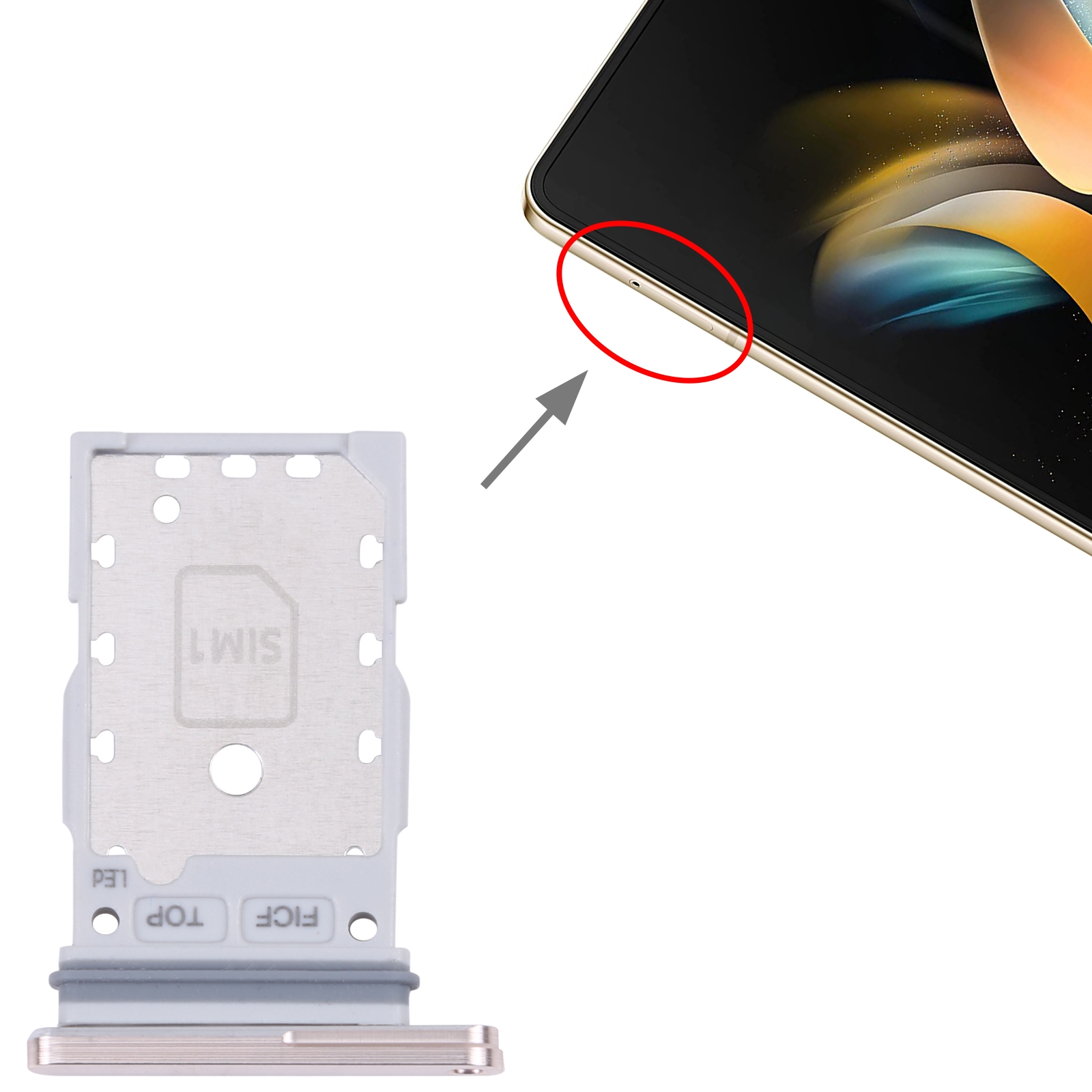 Samsung Galaxy Z Fold4 SIM Card Tray Replacement - Image 4