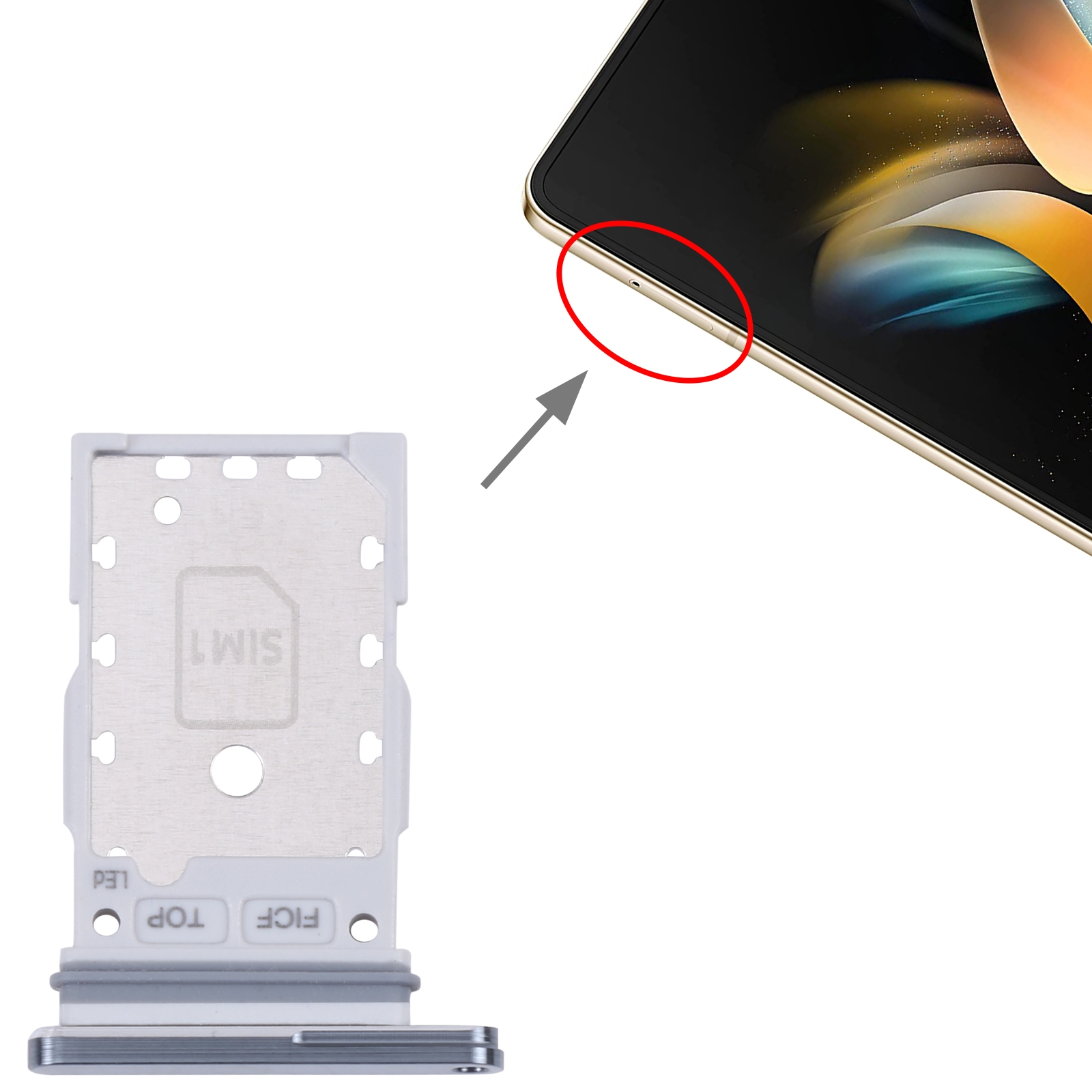 Samsung Galaxy Z Fold4 SIM Card Tray Replacement - Image 4