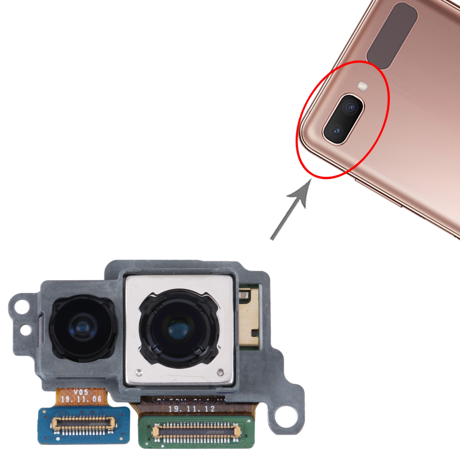 Samsung Galaxy Z Flip 5G F707 Back Camera Replacement - Image 5