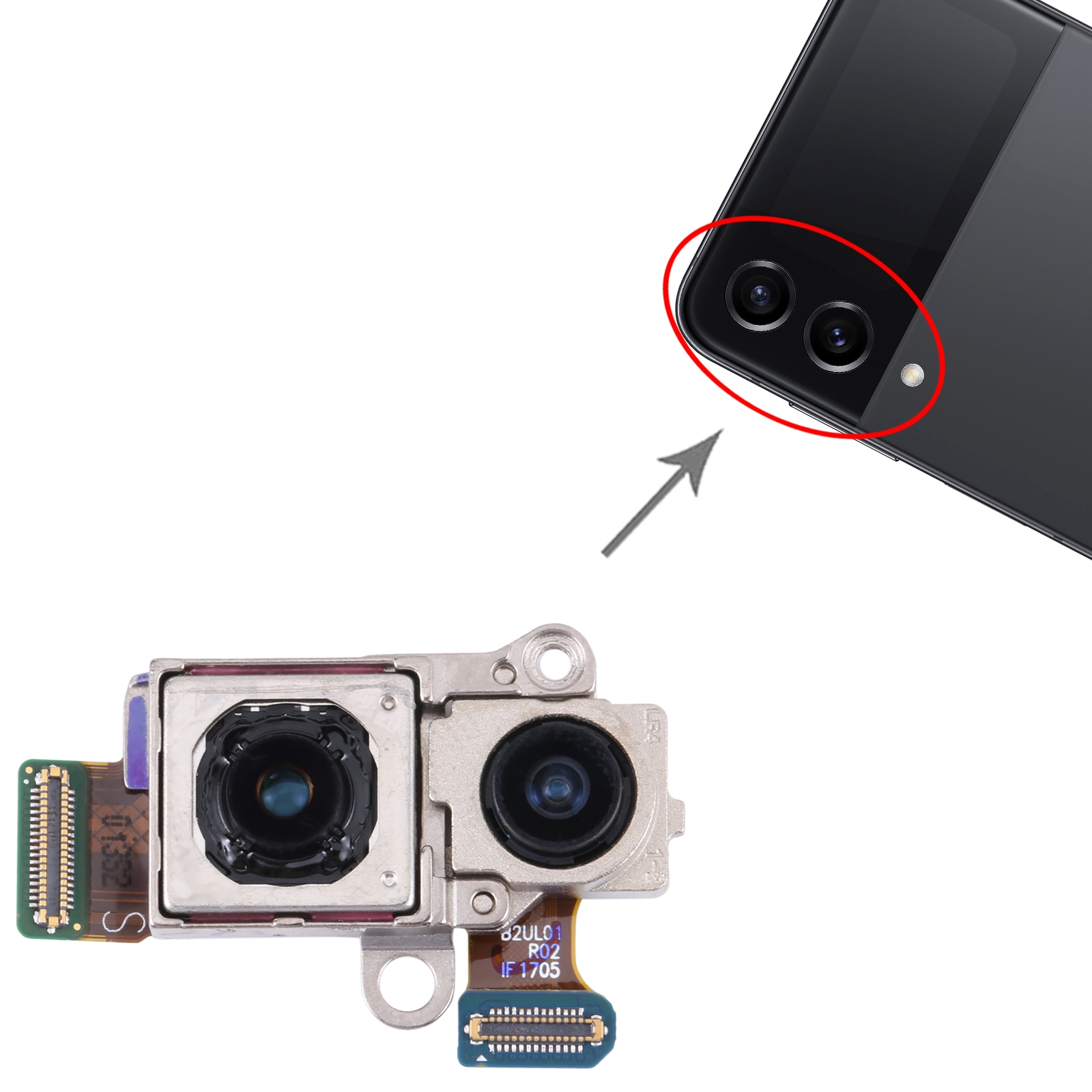 Samsung Galaxy Z Flip4 F721 Back Camera Replacement - Image 5