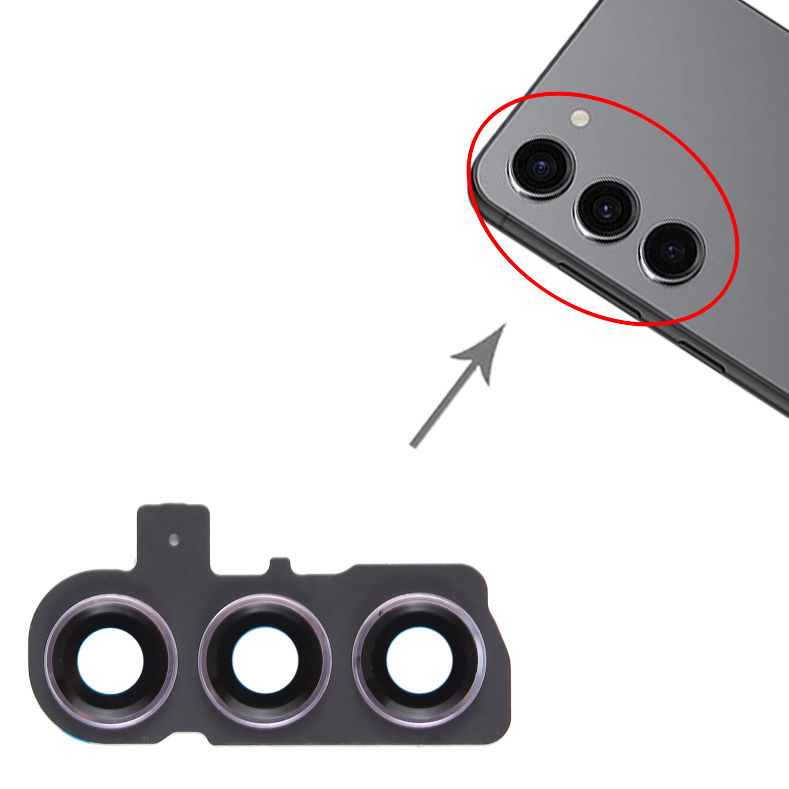 Samsung Galaxy S23+ Purple Camera Lens Cover Replacement - Image 3
