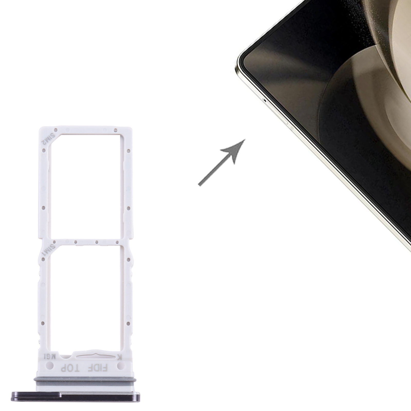 Samsung Galaxy Z Fold5 SM-F946 Black SIM Card Tray Replacement - Image 4