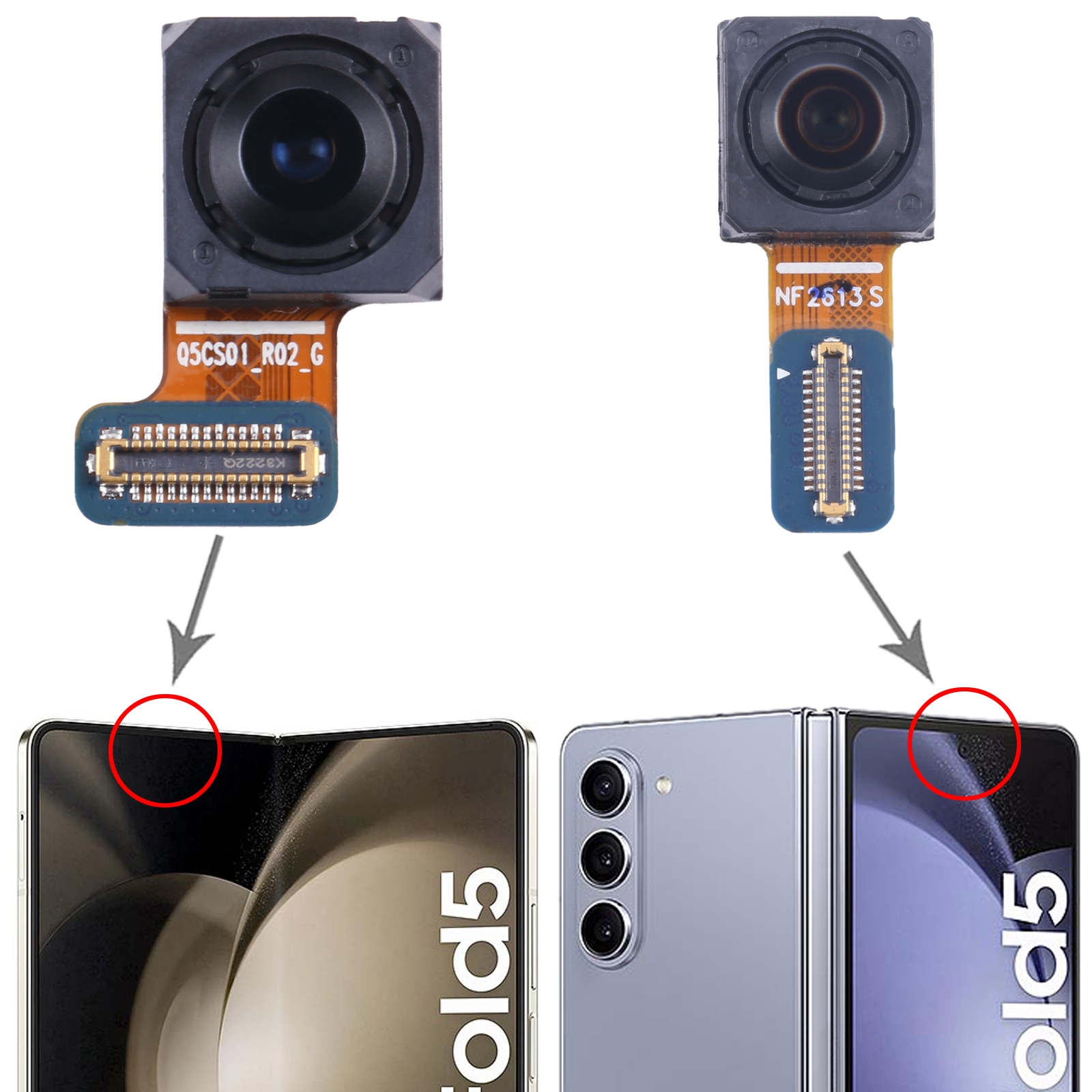 Samsung Galaxy Z Fold5 Front Camera Replacement - Image 5
