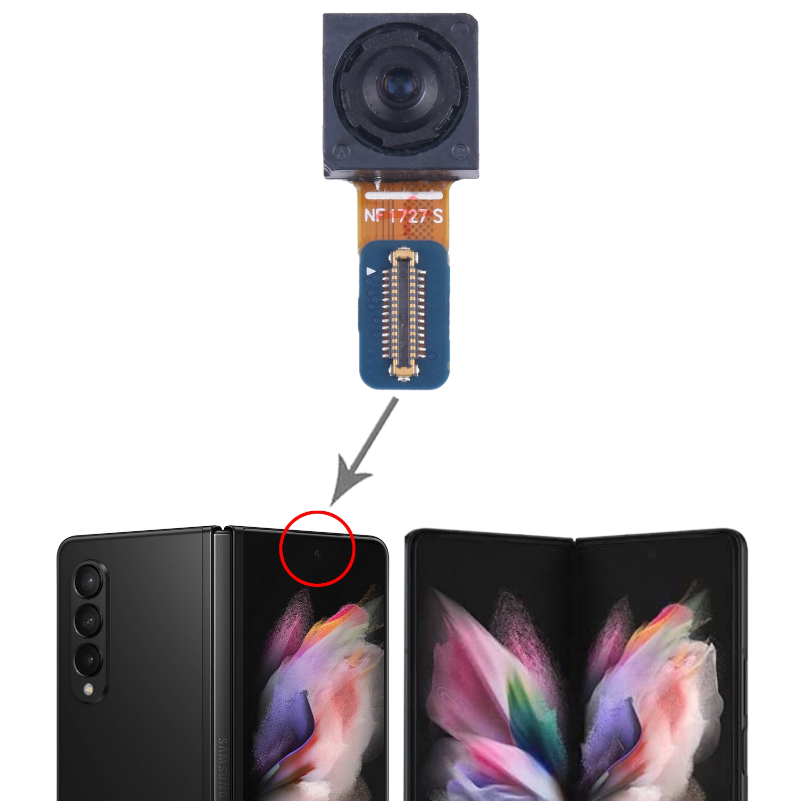Samsung Galaxy Z Fold3 Front Camera Replacement - Image 5