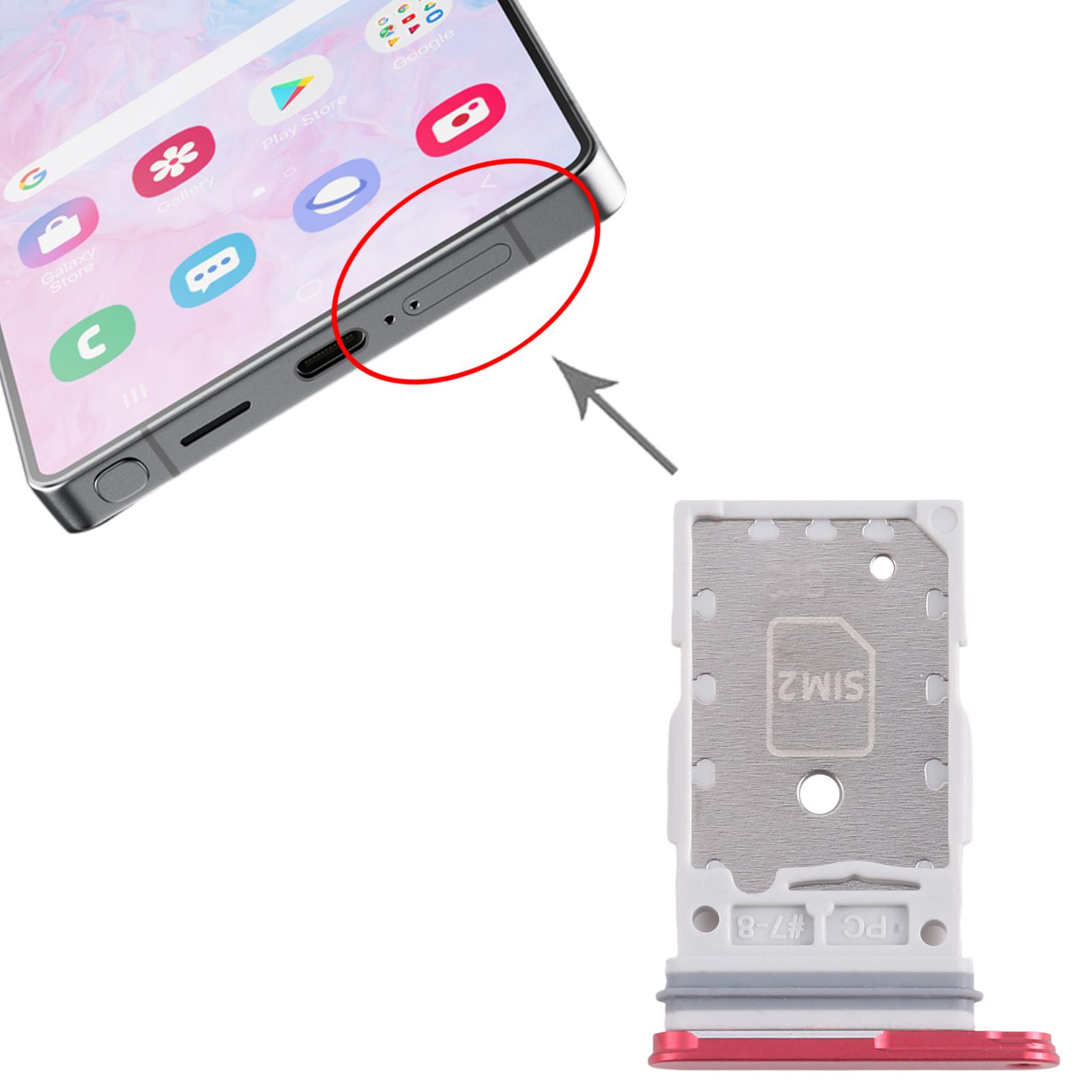 Samsung Galaxy S25 S931 Red SIM Card Tray Replacement - Image 3