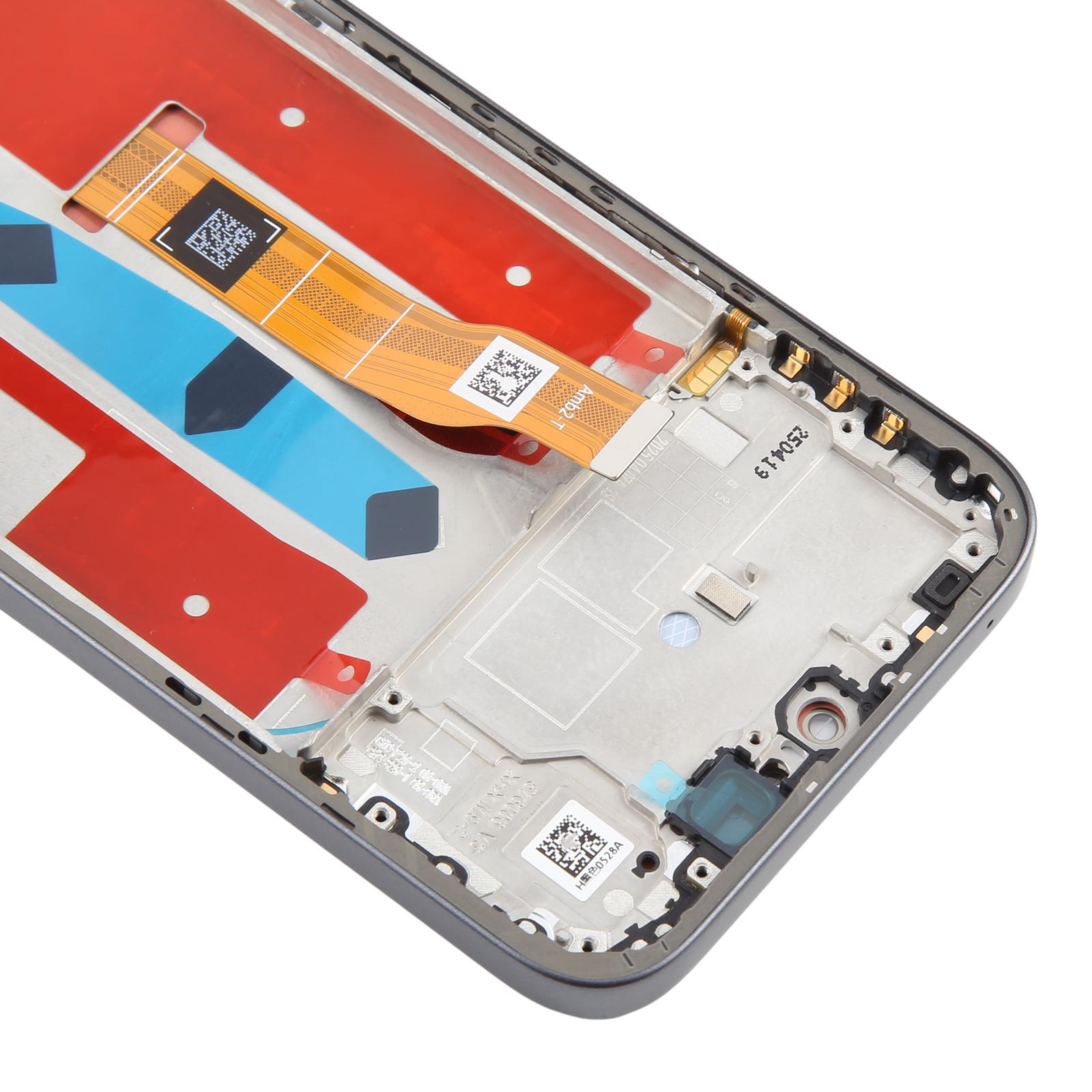 Honor 400 Lite Black LCD Screen Digitizer Frame Replacement - Image 4