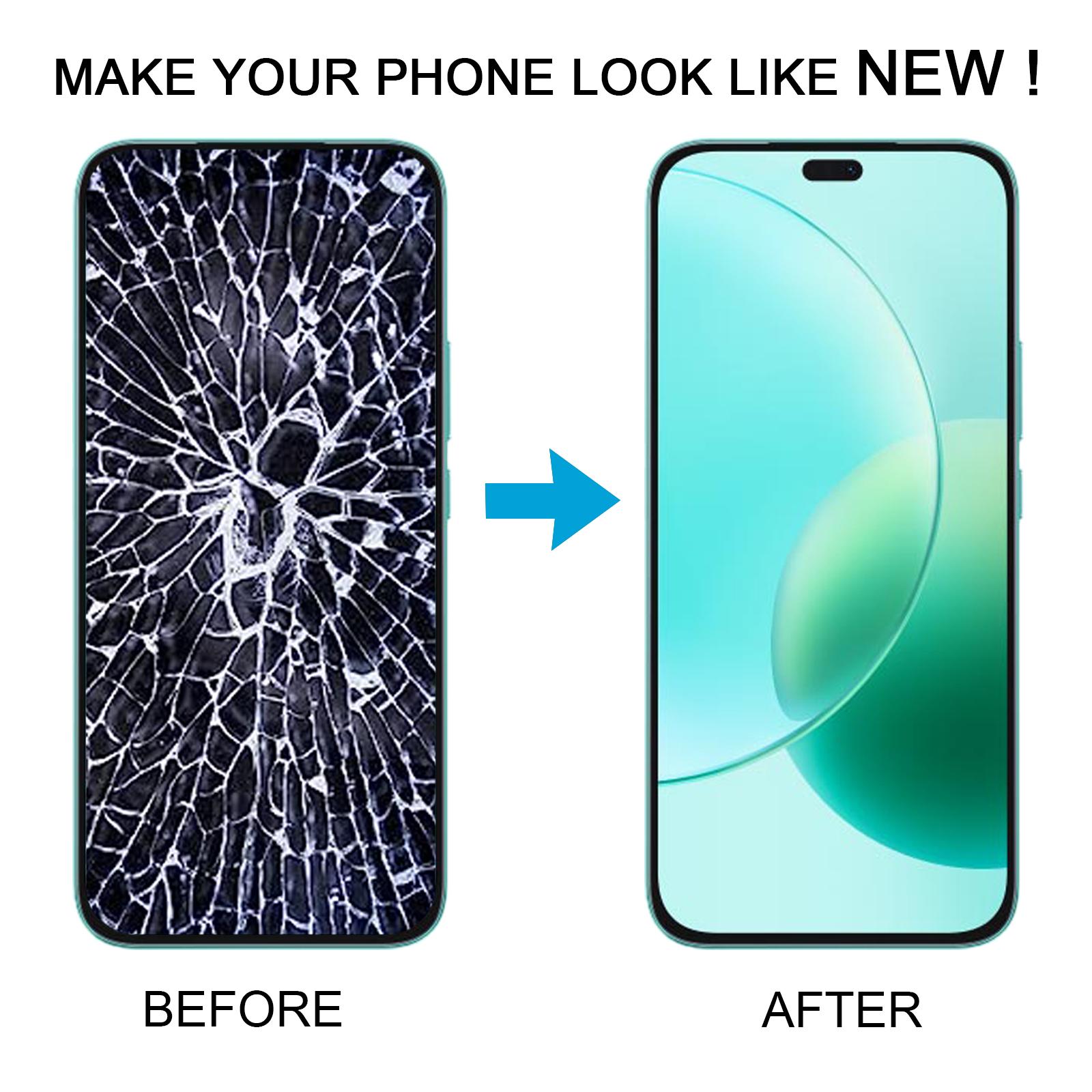 Honor 400 Lite Black LCD Screen Digitizer Frame Replacement - Image 5