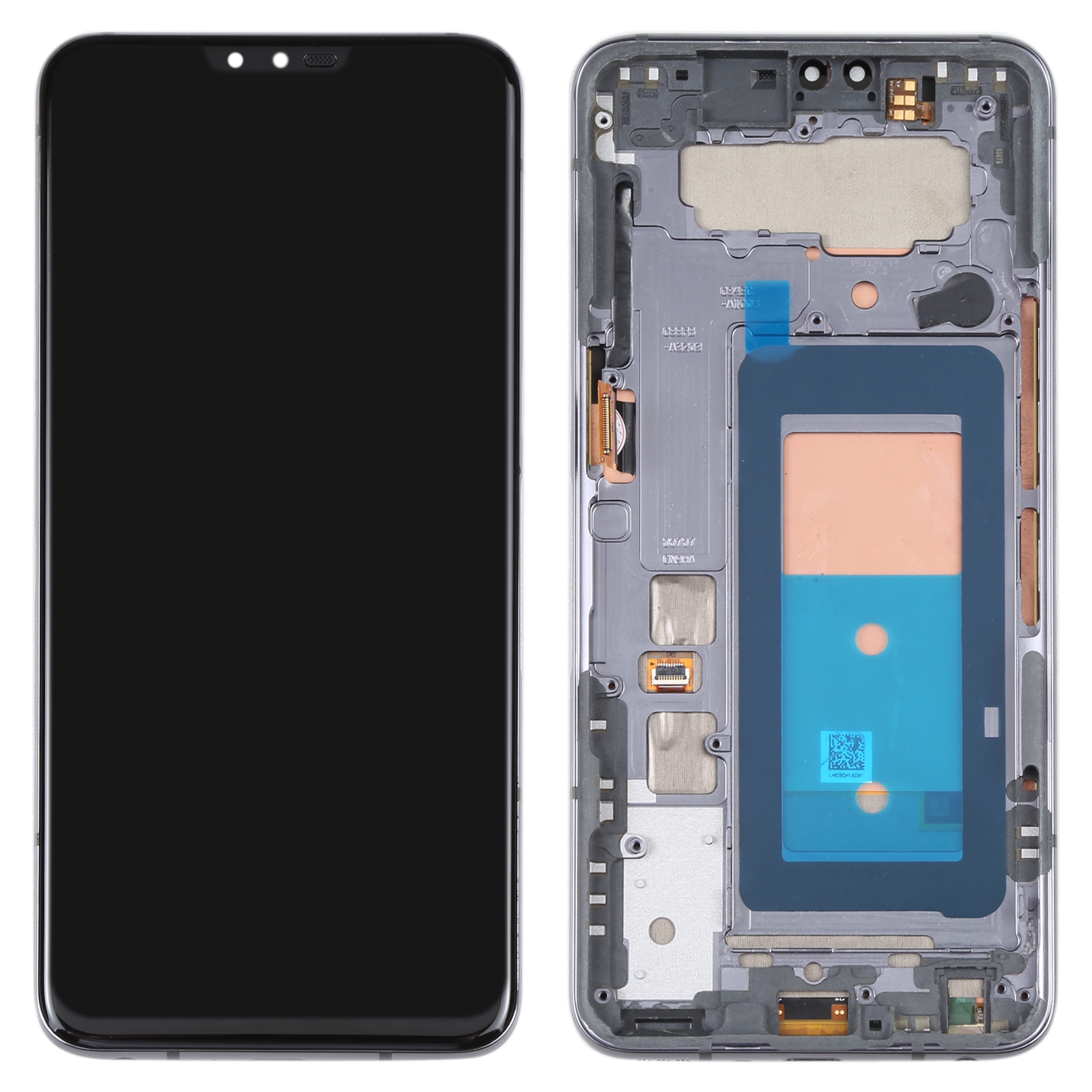 LG V50 ThinQ 5G LCD screen replacement black