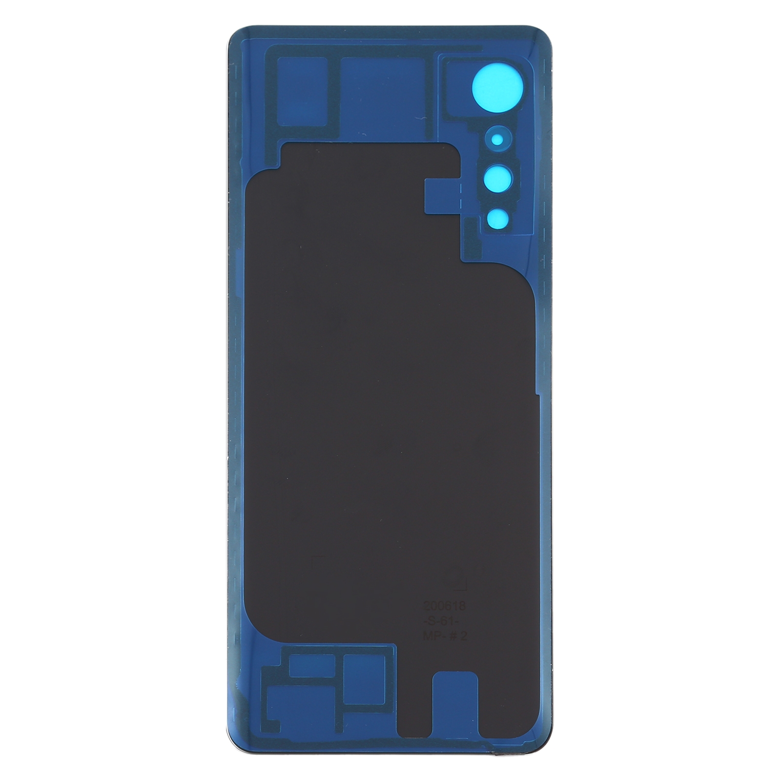LG Velvet LMG910EMW Black Battery Back Cover Replacement - Image 2