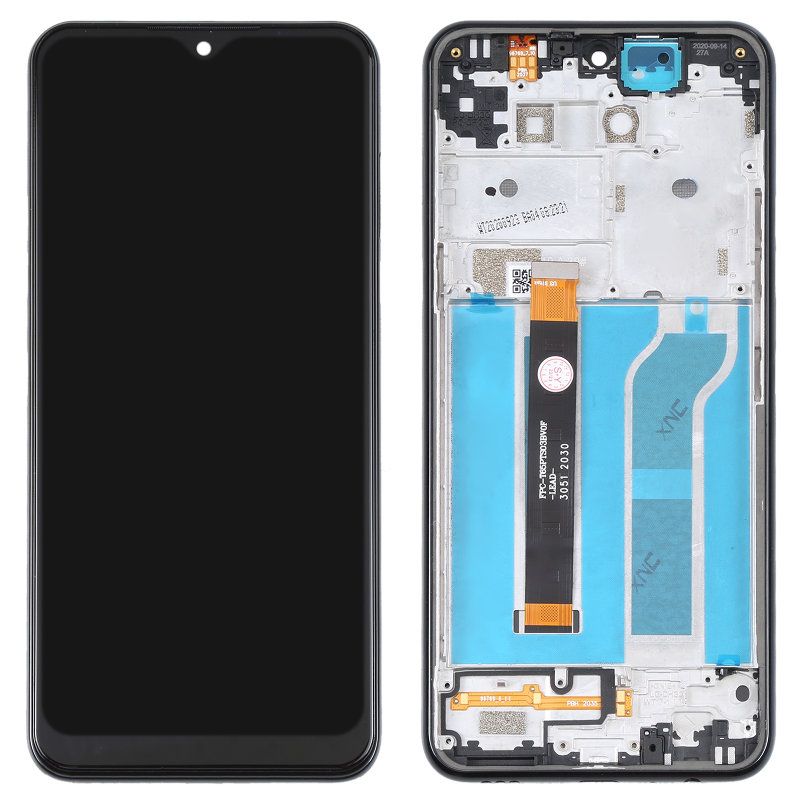 LG K51 LM-Q510N screen replacement black